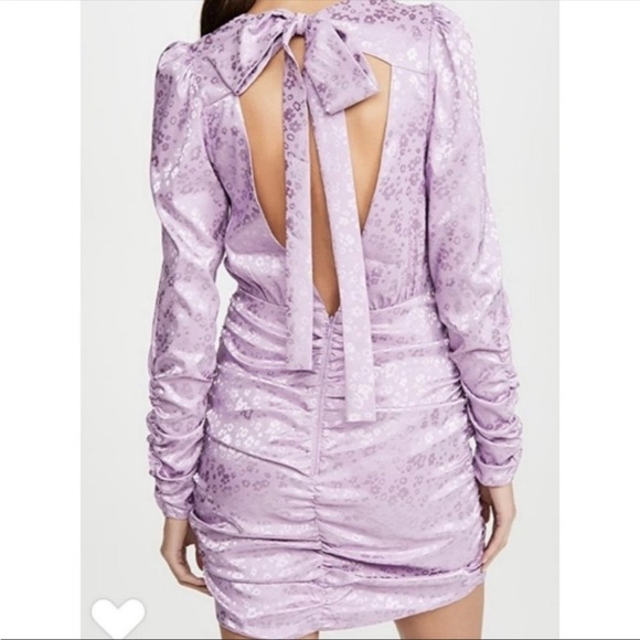 NWT For love lemons lilac purple Fiji cross front mini dress size S - Picture 6 of 12